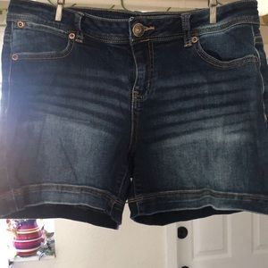 Denim shorts